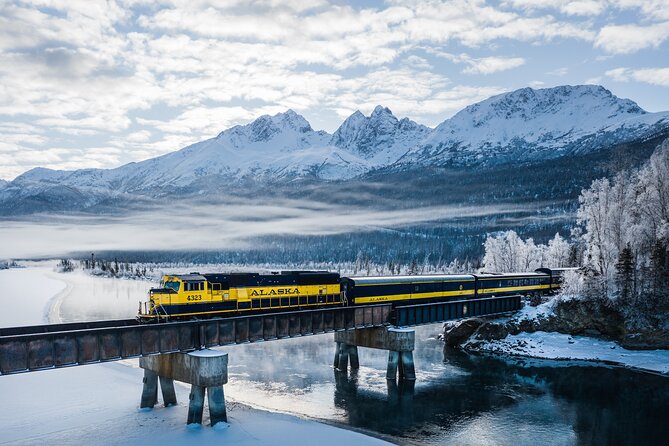 Alaska Railroad Aurora Winter Anchorage to Fairbanks One Way - Talkeetna and the possible Denali view