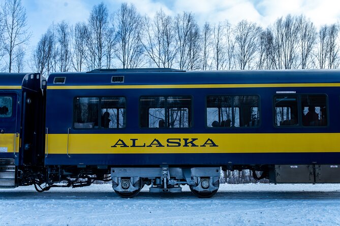 Alaska Railroad Aurora Winter Anchorage to Fairbanks One Way - Healy Canyon and the Nenana River