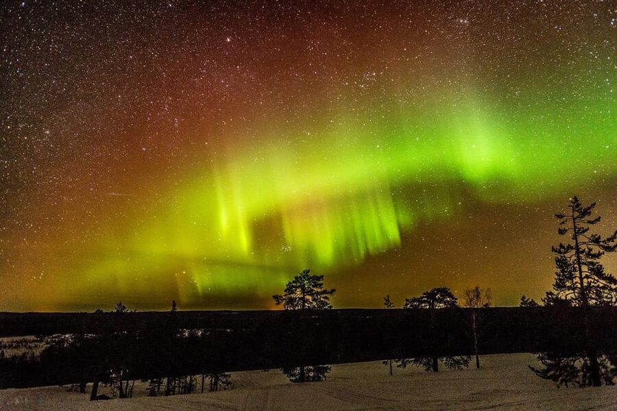 Auroras Northern Lights in Saariselka - Photographing the aurora without fancy equipment