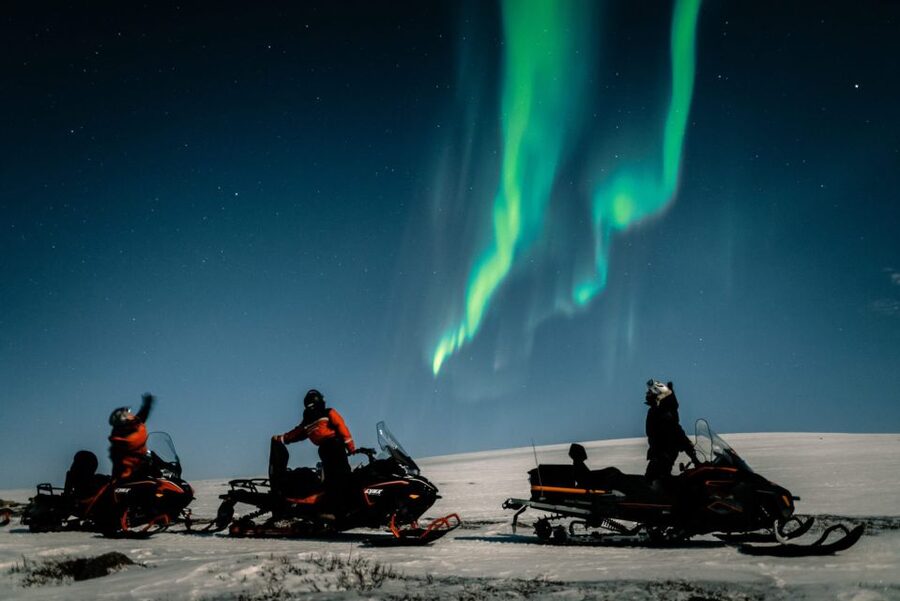 From Alta: Northern Lights Night Adventure By Snowmobile - Getting dressed for a real Arctic night