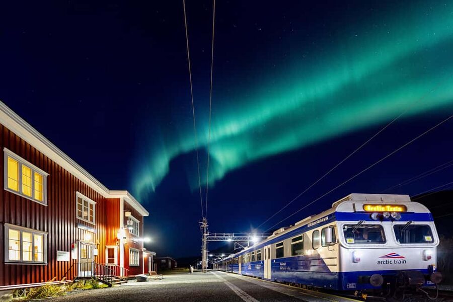 From Narvik: The Northern Lights Arctic Train Guided Tour - Campfire, lavvu, and Arctic stories