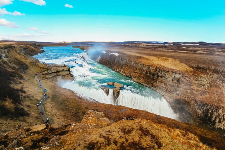 From Reykjavik: Golden Circle and Northern Lights Combo - Gullfoss: the Golden Circle’s loudest moment