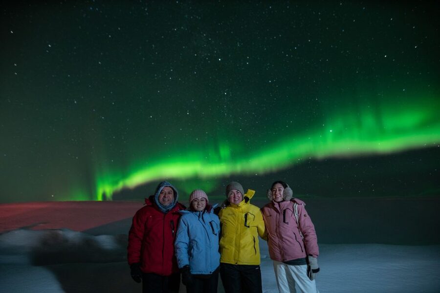 From Reykjavik: Northern Lights Guided Tour with Photos - Waiting under the stars