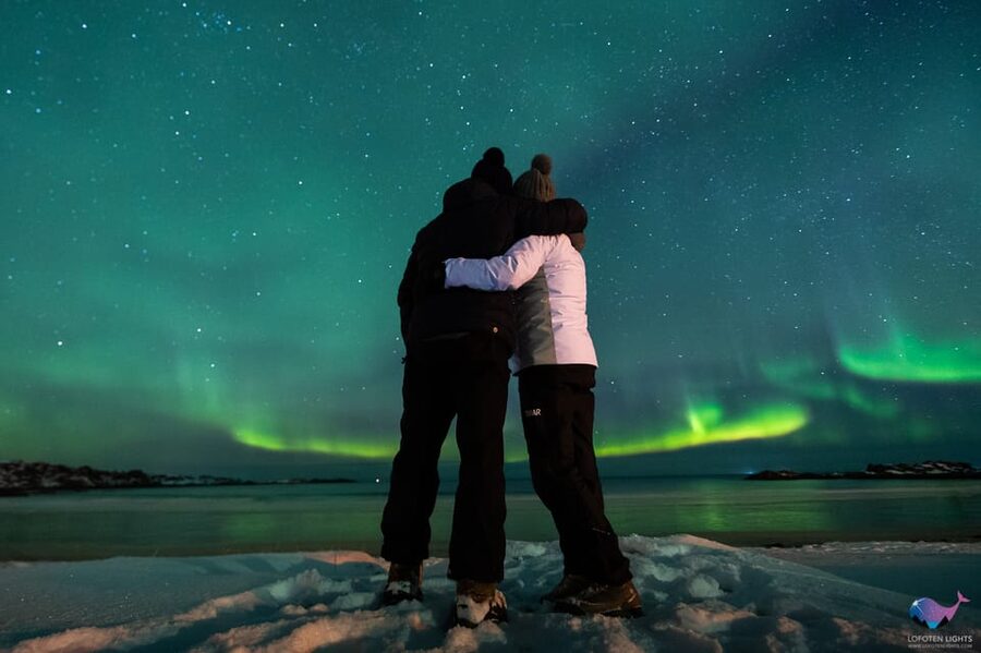 From Svolvaer: Private Northern Lights Search Trip - The scenery around the Northern Lights