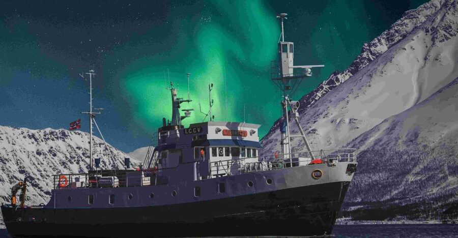 From Tromsø: Northern Lights Cruise on a Cozy Vintage Vessel - Following the route through Tromsø’s fjord