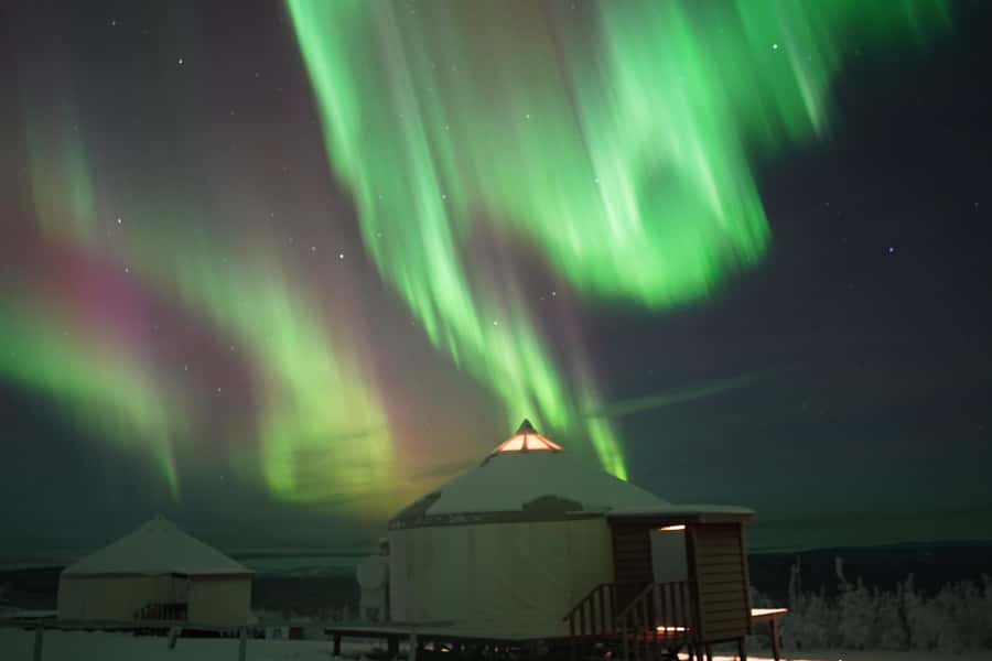 Late Night Yurt Dinner and Northern Lights - Waiting for the Northern Lights