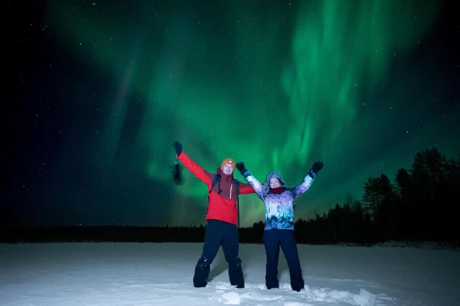 Levi: Best & Original Northern Lights Hunting & photography - Stop two: camp time, hot drinks, and more photography