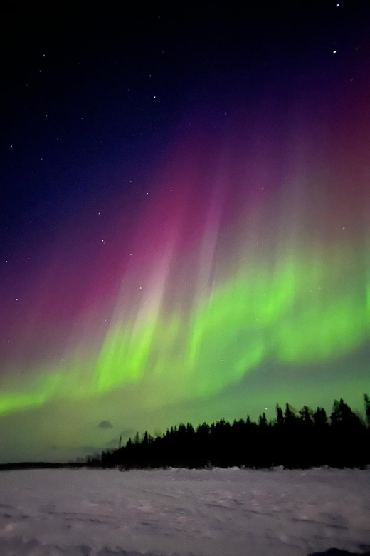 Levi: Northern Lights in Peace and Privacy - by Private Lake - The drive north leaves Levi behind
