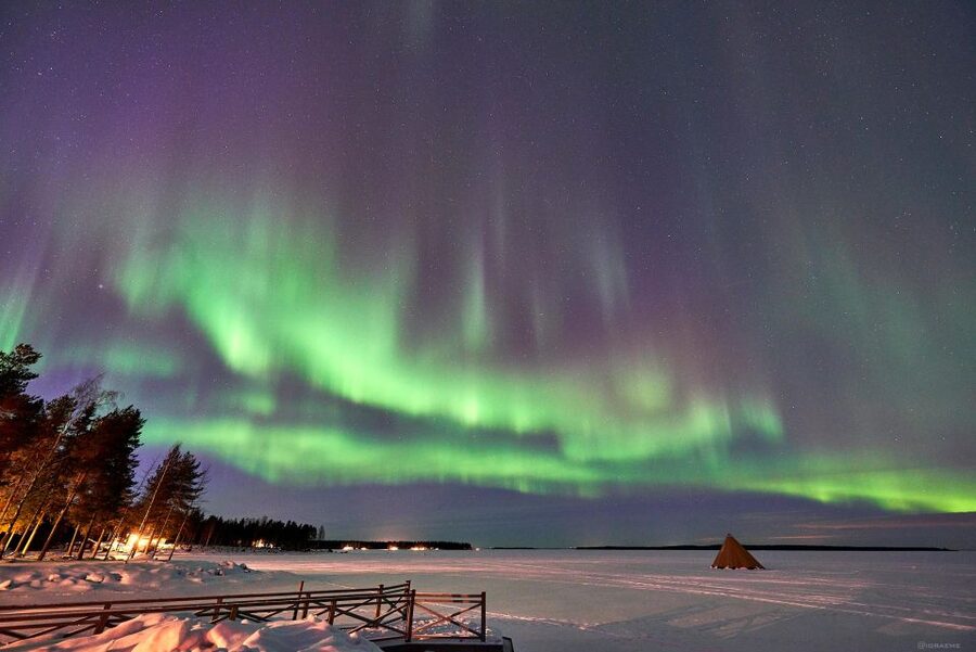 Luleå : Northern lights snowmobile tour - Stops for Aurora science and photographs