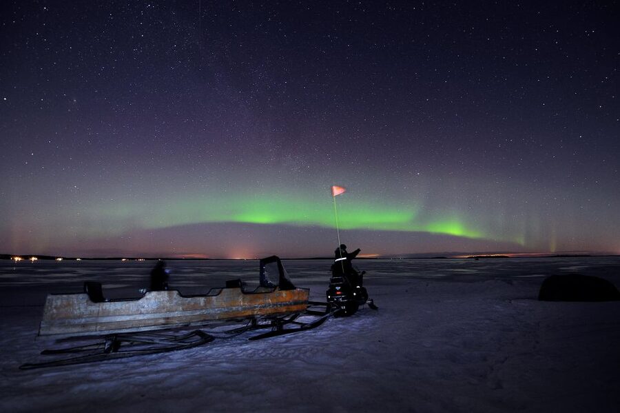 Luleå : Northern Lights Tour on a Snowmobile drawn Sled - Key points at a glance