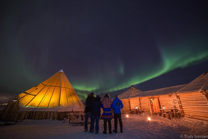 Night Reindeer Sledding with Camp Dinner and Chance of Northern Lights - Northern Lights at the camp