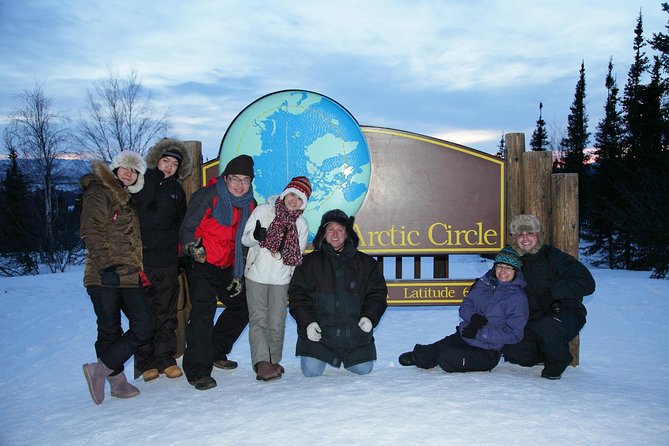 Northern Lights and Arctic Circle Trip from Fairbanks - Crossing the Arctic Circle at the monument sign