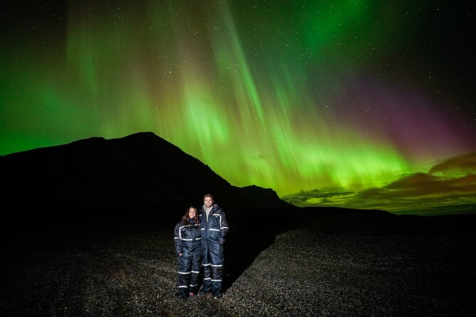 Northern Lights Tour with Photos, Snacks, Warm Snowsuits, Chairs - Chasing the aurora beyond Reykjavík