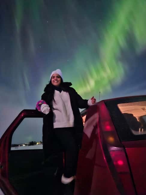 Oulu: Starguaranteed Northern Lights Mobile Chase - The first photo stop in Oulu