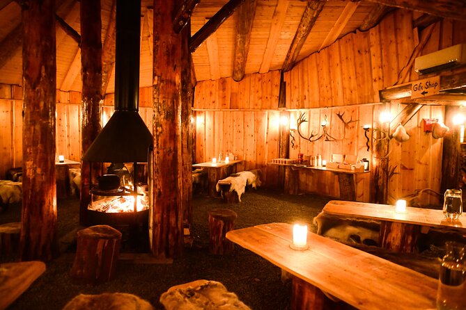 Reindeer Camp Dinner with Chance of Northern Lights in Tromso - Sámi stories, clothing, and joik