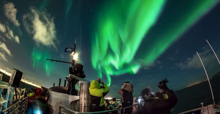 Reykjavik: Northern Lights Guided Boat Tour - Sailing out of Reykjavik Old Harbour