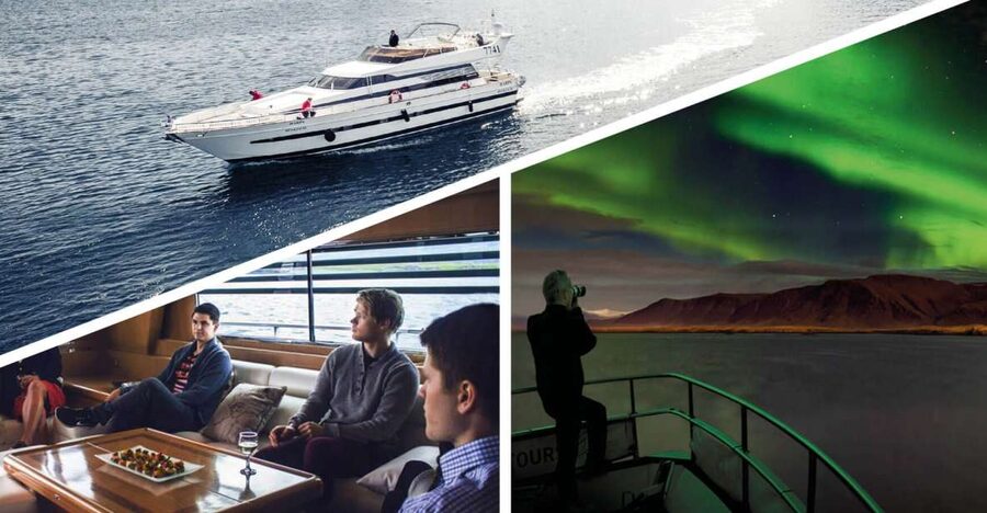 Reykjavik: Northern Lights Motor Yacht Cruise - Leaving Old Harbor for Faxaflói Bay