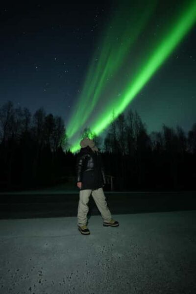 Coffee under Northern Lights & Professional Photo