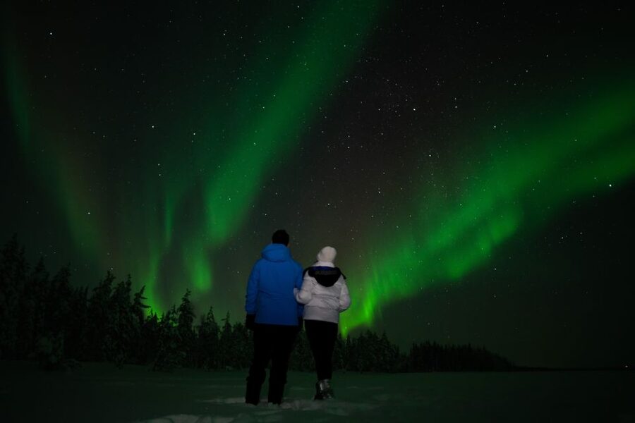 Rovaniemi: Guided Northern Lights Tour - Frozen lakes, rivers, and forest clearings