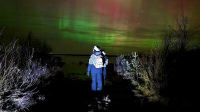 hunting for the Northern Lights with BBQ