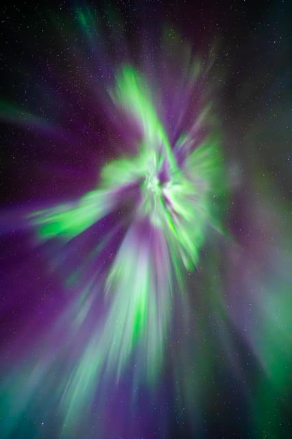 Rovaniemi: Ice Floating Experience with Northern lights - The warm drink, cookies, fire, and tipi