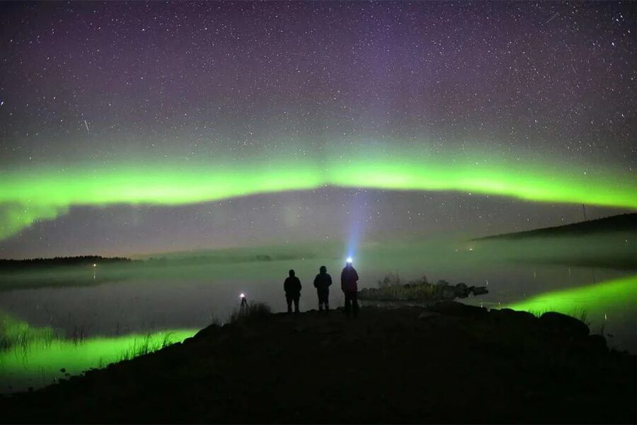 Rovaniemi: Lapland Northern Lights Tour with BBQ - From central Rovaniemi to the dark forest