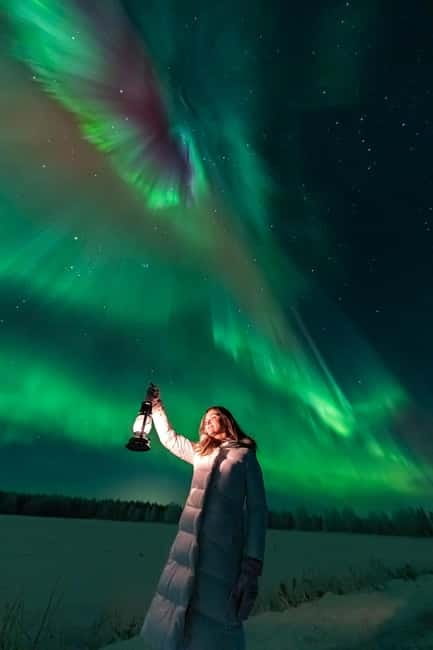 Rovaniemi: Northern Lights Group Tour with Guaranteed View - Starting in central Rovaniemi