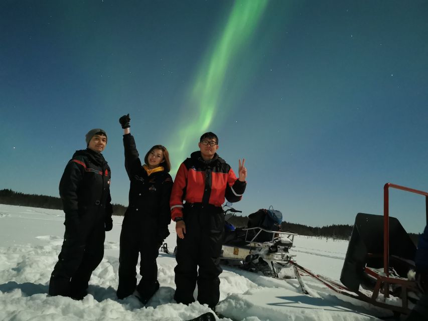 Rovaniemi: Northern Lights Sledge Ride - The sledge ride through the snowy woods
