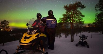 Northern Lights Snowmobile Hunt