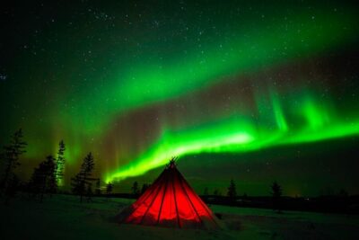 Northern Lights Snowmobile Tour