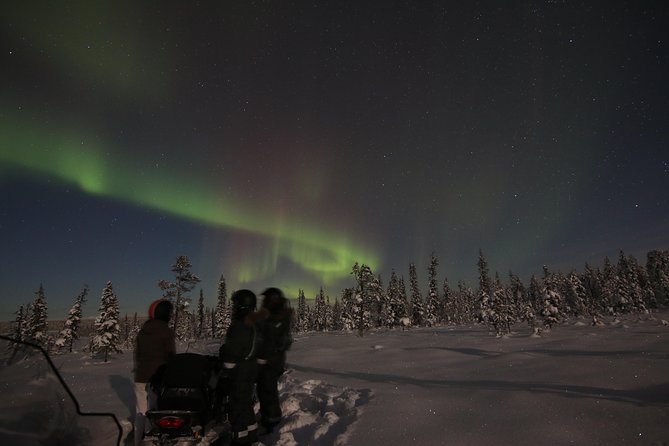 Snowmobile Aurora Expedition with dinner - The ride back and the practical limits