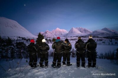 Aurora Crystal Lavvo Experience with Snowshoeing