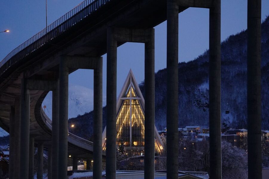 Tromsø: Aurora Dinner Cruise by Hybrid-Electric Catamaran - The dark-water pause and outdoor aurora watching