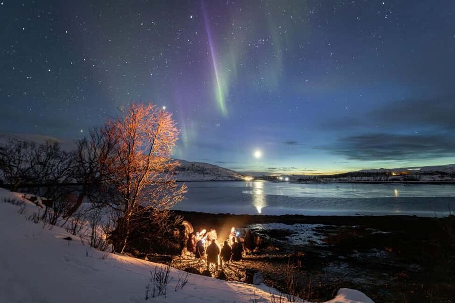 Tromsø: Northern Lights Hunt with Photos and Hot Food - Timing, toilets, and the late return